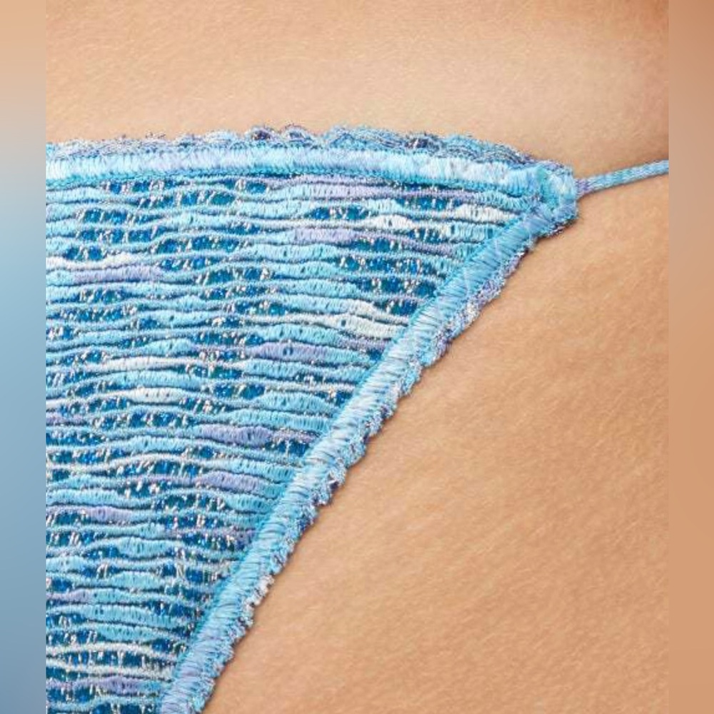 Missoni blue metallic knit bikini - Picture 2 of 4